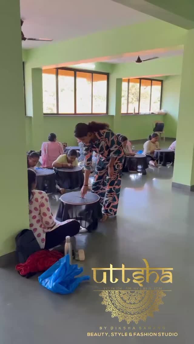 Inside an embroidery workshop